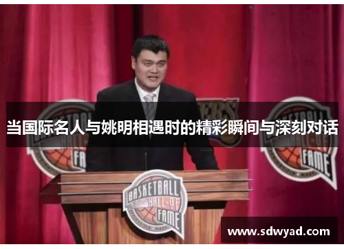 当国际名人与姚明相遇时的精彩瞬间与深刻对话